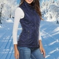 thumbnail image 4 of comerut 9 Heated Zones Stand Collar Sleeveless Side Pockets Zipper Placket Thermal Waistcoat Intelligent USB Electric Heating Warm Vest Female Clothing, 4 of 7