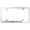 Chrome, variant on Chevy Corvette C4 Laser Etched Logo Wide Body License Plate Frame (Black)