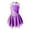 Purple, variant on YiZYiF Figure Ice Skating Dress for Girls Ballet Gymnastics Leotard Floral Rhinestone Competition Dance Outfit Grey Blue 6