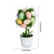 thumbnail image 3 of Uuiauoio Easter Egg Plant for Spring Party Decorations Easter Egg Flower Pot Artificial Colorful Eggs Plant Potted Flower Egg Spotted Eggs, 3 of 9
