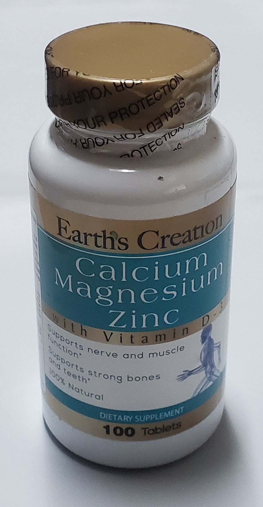 Earths Creation Calcium, Magnesium and Zinc with Vitamin D3 Dietary