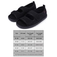 thumbnail image 2 of Sandalias diabéticas zapatos de caminata cómodos transpirables para personas mayores (43-44) Negro, 2 of 9