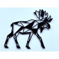 thumbnail image 1 of Black Geometric Moose Wall Decor, 1 of 1