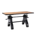 thumbnail image 2 of Modway Genuine 60" Crank Adjustable Height Dining Table and Computer Desk in Black Natural, 2 of 10