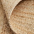 thumbnail image 5 of DecorAvenue Hand Woven Braided Farmhouse Jute Area Rug Beige Natural Color 3 ft x 5 ft Oval, 5 of 5