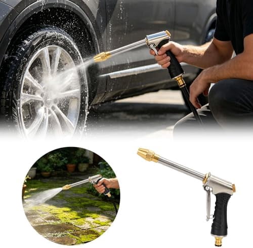 Garden Hose Nozzle with Threaded Connection, Lawn Wash Pet