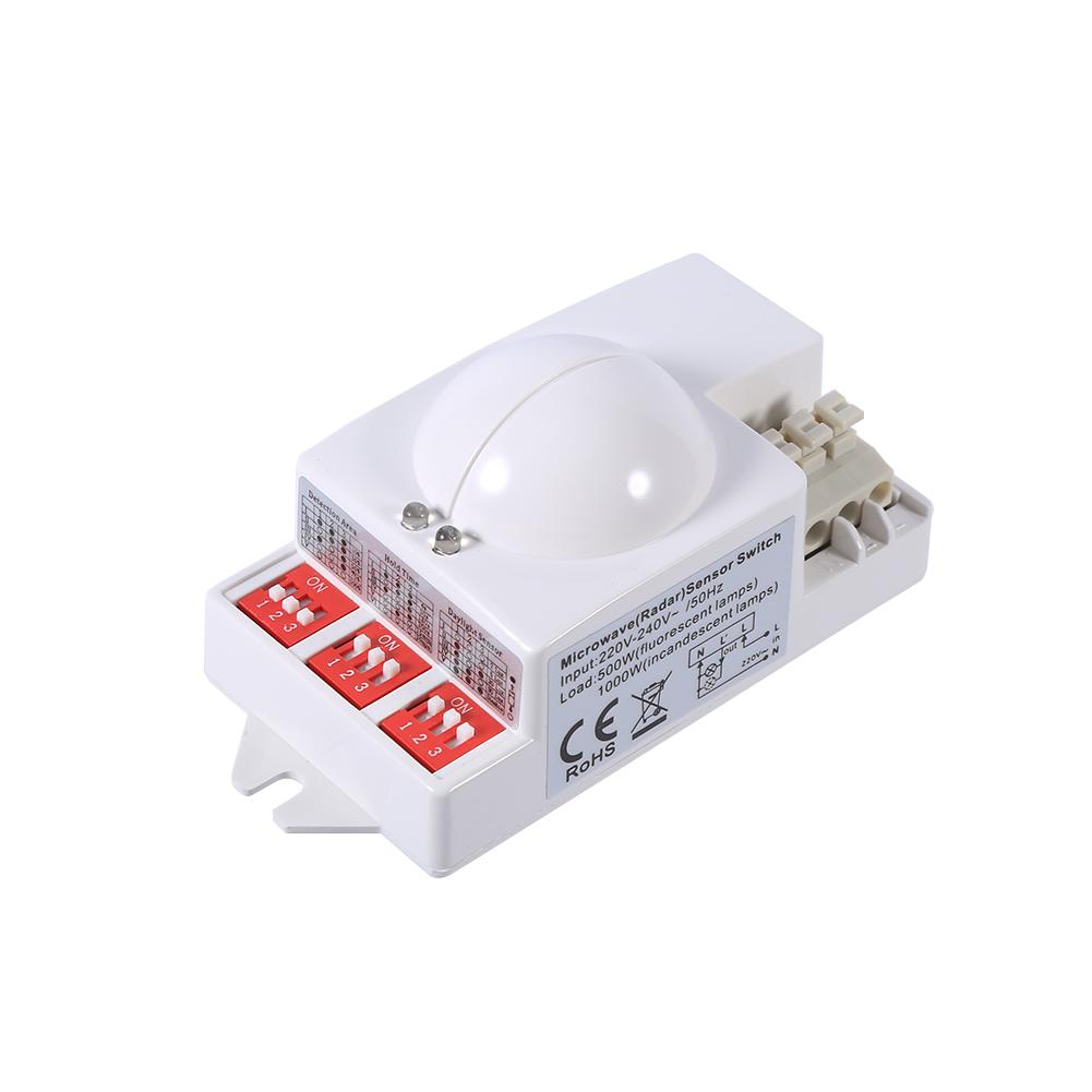 Ccdes Microwave Radar Switch, Microwave Radar Sensor Switch,360° 500W Microwave Smart Motion