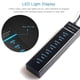 thumbnail image 2 of Usb 3.0 Hub Usb Hub 3.0 Multi Usb Splitter Hub 7 Port Multiple Expander Usb Hub, 2 of 5