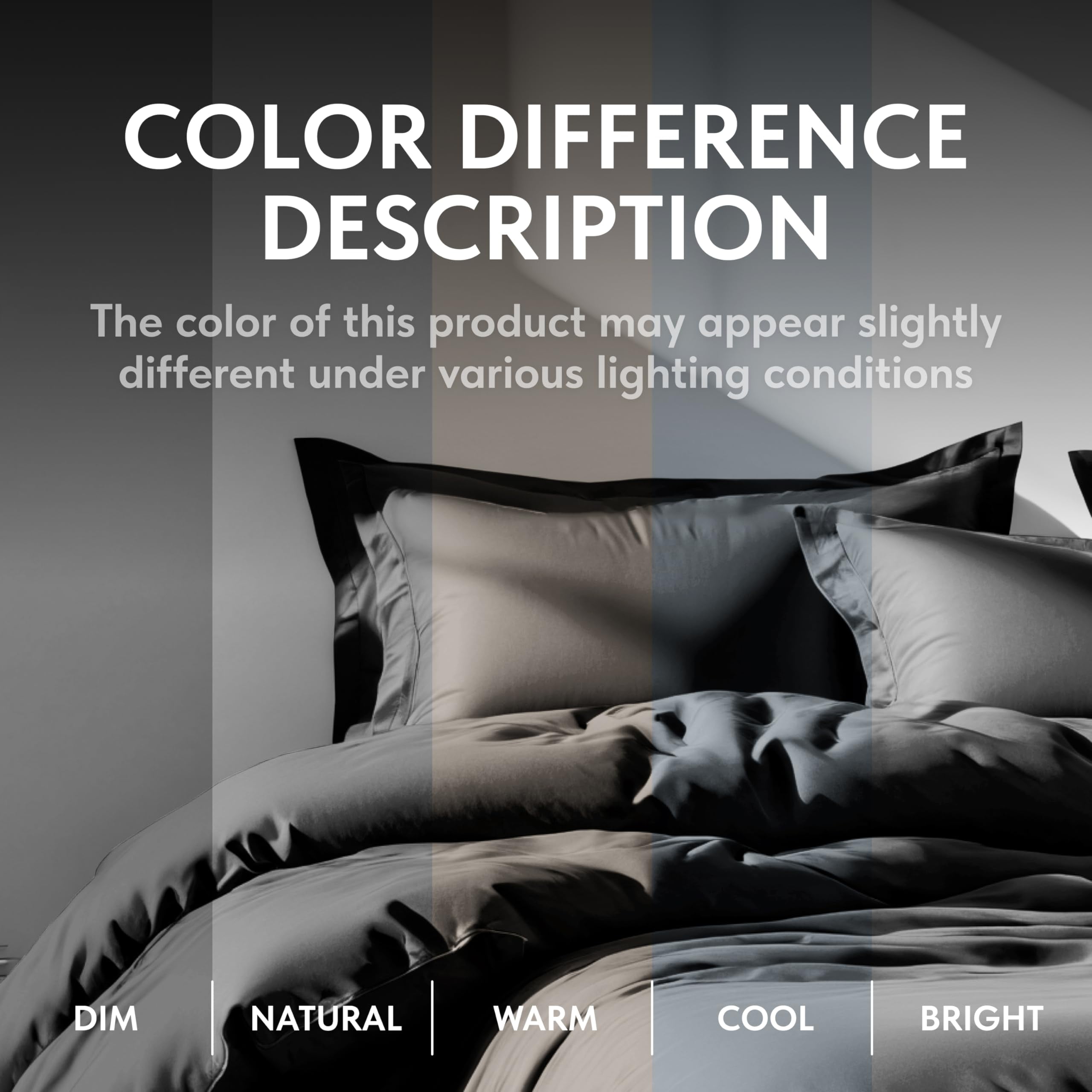White Classic Luxury Collection 3-Piece Microfiber Zippered Duvet Cover Set, Black, Queen, 90 x 90