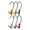 Assorted, variant on Eagle Claw WBHPV116-3 Pro V 1/16oz Chart Fishing Jig Head Freshwater Lure 10pk