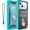 Teal, variant on Underwater Phone Case for Snorkeling, [IP68 Waterproof] [Sensitive Inflated Touchscreen] [Precise Buttons], Only for 6.1" iPhone 16, 15/15 Pro, 14/14 Pro, 13/13 Pro, 12/12 Pro