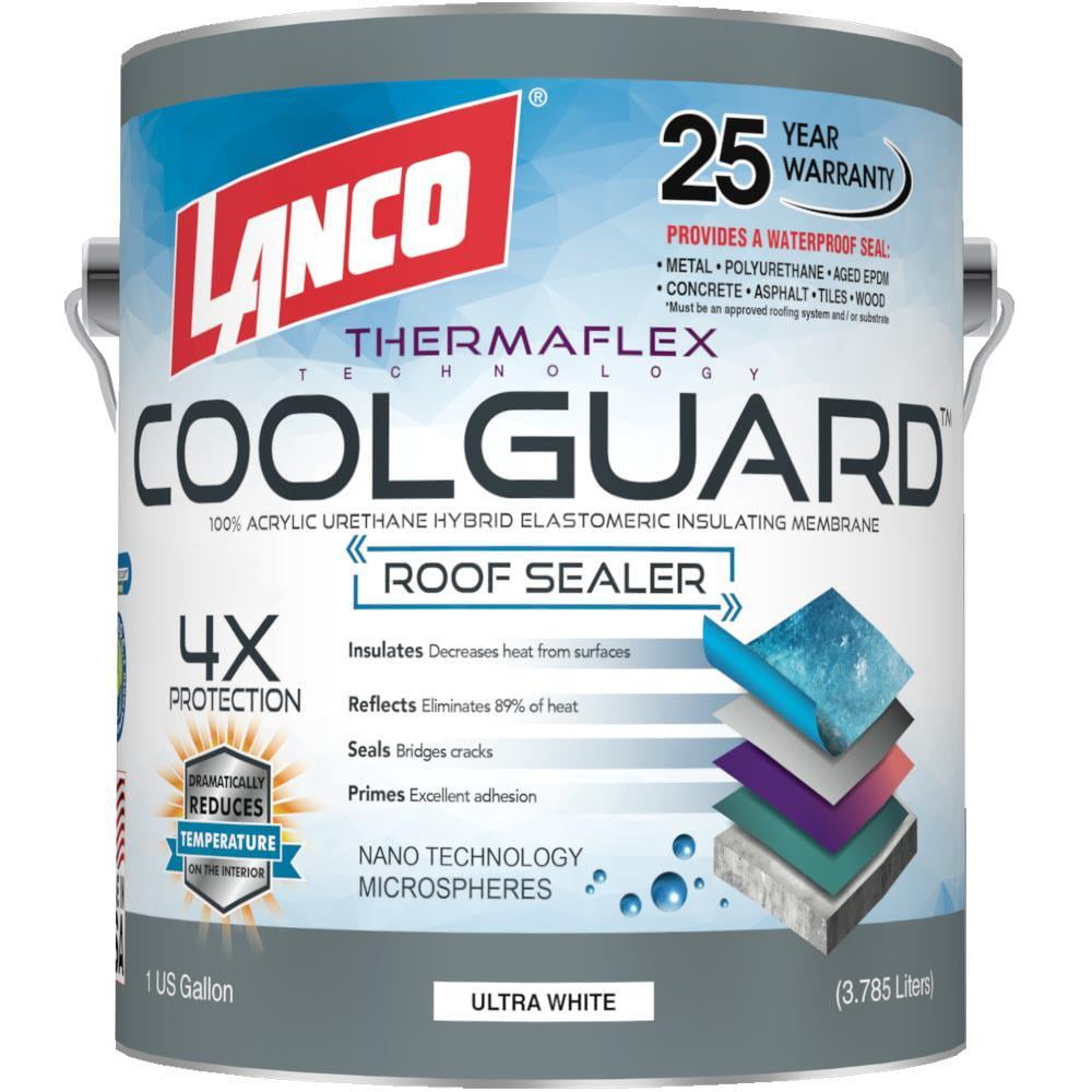 Seal Rubber Roof Coating 1 Gal Coolguard Rv Home Protect Waterproof