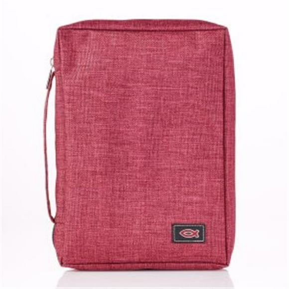 Bible Cover-Value-Fish - Medium, Burgundy