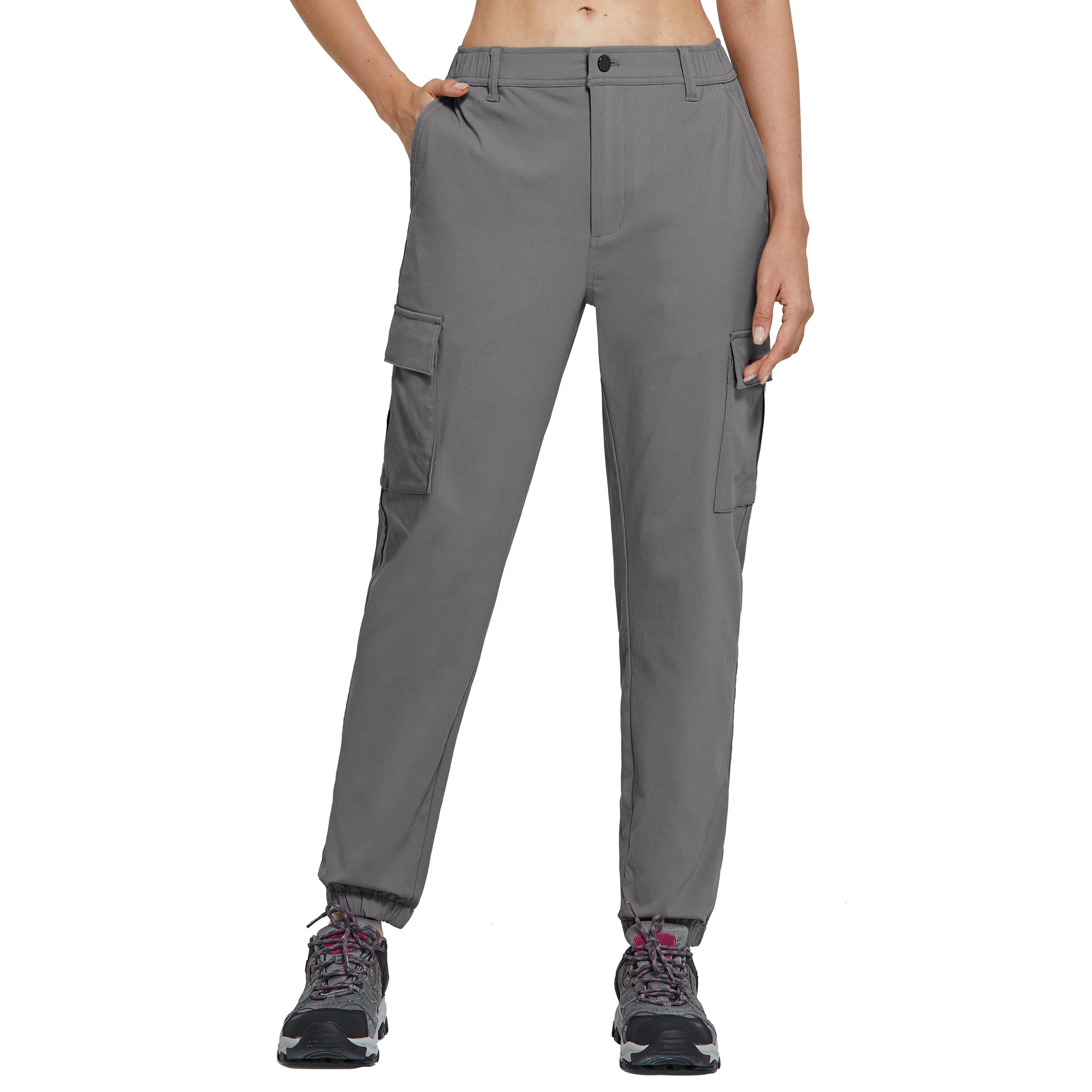 SPECIALMAGIC Women Capris Cargo Pants Running Joggers Hiking Athletic Pants with Pockets 