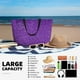 thumbnail image 5 of Easygdp Glitter Purple Bolsa de Viaje de Playa de Gran Capacidad, Bolsa Tote Perfecta para la Playa, Escapadas de Fin de Semana y Viajes, 5 of 7