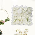 thumbnail image 2 of serony 38x38cm Artificial Flower Wall Panel Silk Rose for Wedding Decor White, 2 of 9