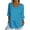 Blue-3/4 sleeve tops for women, variant on AnuYalue Summer Tops for Women V Neck 3/4 Length Sleeve Shirt Cute Polka Dots Blouses Loose Fit T-Shirt