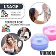 thumbnail image 4 of Baby Powder Container with Puff - 2Pcs Body Powder Puff with Handle Bath Powder Puff and Container Baby Puffs with Container Travel Kit, 4 of 5
