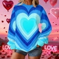 thumbnail image 1 of TaTaai Women's Lover's Casual Sweatshirt, Round Neck Long Sleeve Top, Valentine's Day Loungewear, Cozy Romantic Pullover Gift, 1 of 8