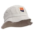 thumbnail image 4 of Airzona State Flag Map Embroidered Big Size Washed Bucket Hat - Beige XL-2XL, 4 of 5