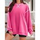 thumbnail image 4 of Sudaderas de Mujer de Larga, Cuello Redondo, Estilo Pullover, Ideales para Otoño e Invierno. con Cremallera Lateral, Perfectas para Salir. Polvo Brillante L, 4 of 10
