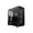 Black, variant on MONTECH X5M - Micro ATX Gaming PC Case, High Airflow, 4x120mm ARGB Fans Pre-installed, Glass Side Panel, Carbon Fiber Print Accents, Black