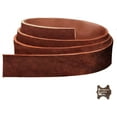 thumbnail image 4 of ELW Rust Latigo Leather 5-6 oz. 2-2.4mm Straps, Belts, Strips 1-1/2" 3.8cm Wide X 60" 1.5m Length Full Grain Leather Cowhide DIY Arts & Craft Projects, Clothing, Jewelry, Wrapping, 4 of 9