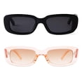 thumbnail image 2 of Gafas de sol BUTABY Rectangulares de estilo retro UV400 para mujer, 2 of 6