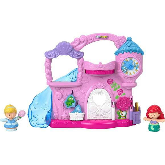 Disney Princess Play & Go Castle Little People Portable Playset & 2 Figures for Toddlers