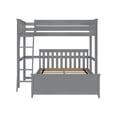 thumbnail image 4 of Max & Lily Solid Wood L-Shaped Bunk Bed, Twin over Full with Ladder for Kids, Grey, 4 of 10