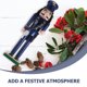 thumbnail image 2 of Figura tradicional de madera de un cascanueces de policía. Centro de mesa navideño festivo, adorno de escritorio y decoración de estantes. 36 cm, 2 of 8