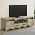 thumbnail image 2 of Madra 2-door Engineered Wood 79-inch TV Stand Distressed Pine, 2 of 13