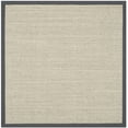thumbnail image 2 of SAFAVIEH Natural Fiber Collection 6' Square Marble / Grey NF441B Border Sisal Area Rug, 2 of 2