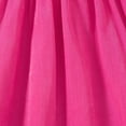 thumbnail image 3 of WOYY Girls 3D Flower A Line Dress Casual Ruffle Puff Sleeve Midi Play Dress, Red, Size 2-8, 3 of 7