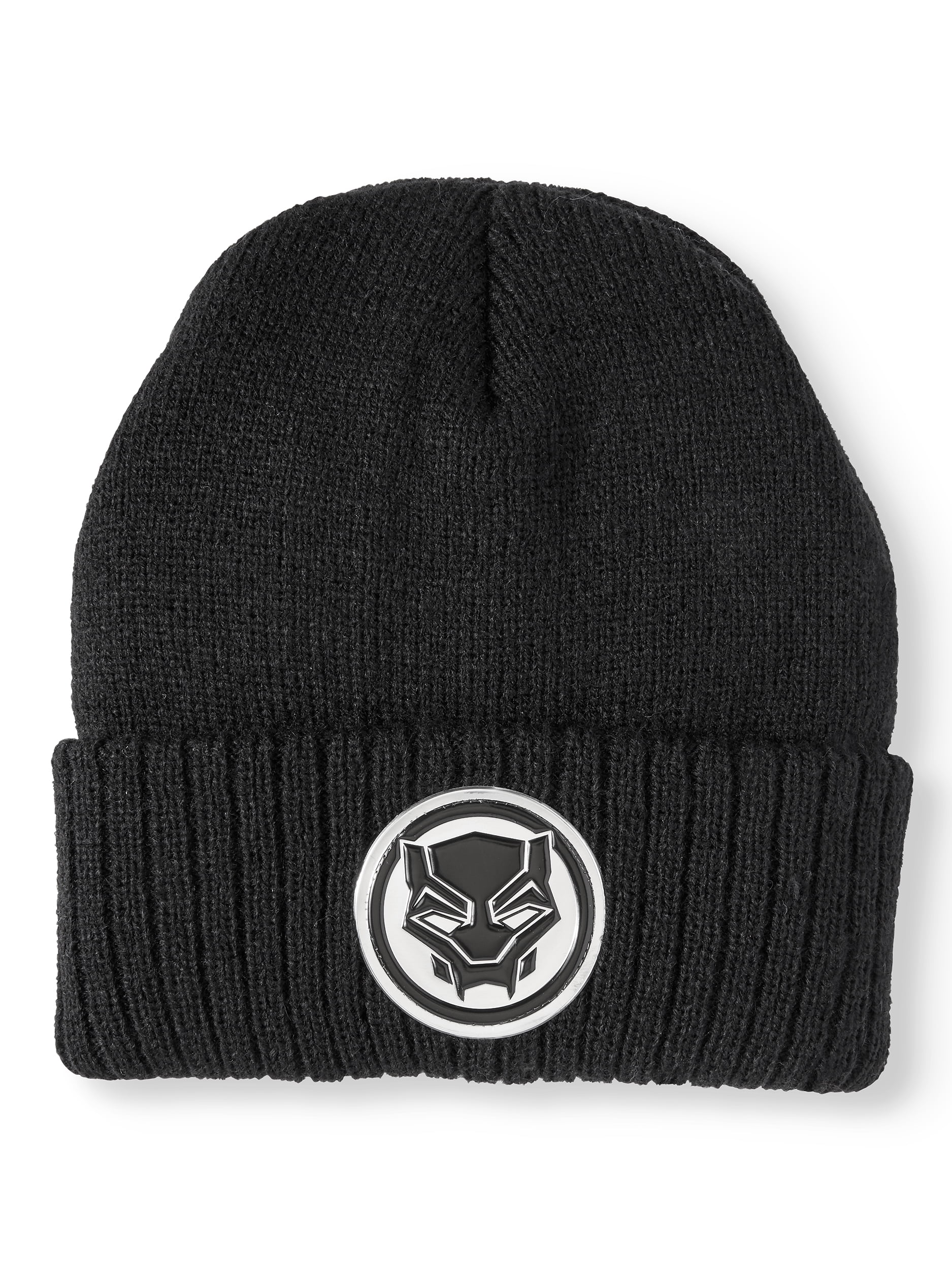 DC Comics Black Panther Men's Black Panther Chrome Weld Knit Hat