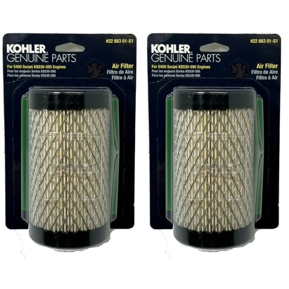 2 Pack Genuine Kohler 22-883-01-S1 Air & Pre Filter Kit OEM