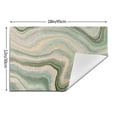 thumbnail image 3 of YFYANG Washable Heat-Resistant Placemats, 70% PVC/30% Polyester, Green Abstract Texture Kitchen Table Mat, 12" x 18" 4 Pcs, 3 of 6