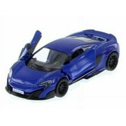 Kinsmart 5" McLaren 675LT Diecast Model Toy Car 1:36 Pull Action- Blue