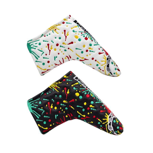 2x Fashion Golf Putter Head Cover Putter Cover Putter Headcover Plush Lining DYNWAVEMX none