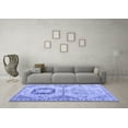thumbnail image 3 of Ahgly Company Indoor Rectangle Abstract Blue Modern Area Rugs, 3' x 5', 3 of 4