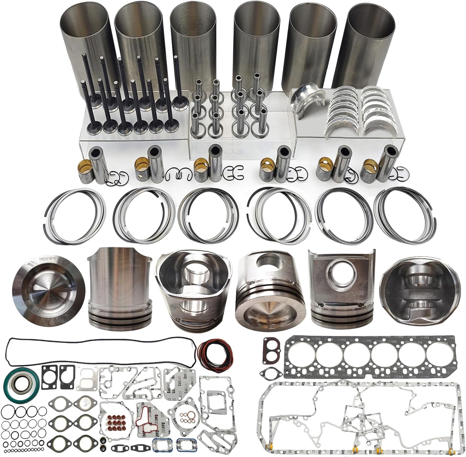 6068 Engine Overhaul Rebuild Kit For John Deere 4045 6068 Engine 6068D 6068T 6068H Combustion Chamber 78mm RE521616