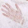 thumbnail image 2 of HWZWT White Lace Tablecloth 60 X 120 Inch Rectangle Vintage Embroidery Bridal Wedding Tablecloth Transparent Overlay for Rustic Outdoor Party Reception Home Decor Pure WhiteWhite Lace T, 2 of 5