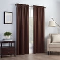 thumbnail image 2 of Eclipse Canova Thermaback Blackout 42 x 95 Window Curtain Panel in Chocolate, 2 of 4