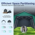 thumbnail image 5 of Summit Living 22' x 13' Heavy Duty Carport with Roll-up Doors & Ventilated Windows, Outdoor Portable Storage Shed Car Shelter, Garage with All-season Canopy, 5 of 9