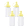 thumbnail image 2 of Botellas exprimibles pequeñas, tarros de especias vacíos, botellas de condimentos transparentes multifuncionales, Mini contenedores para barbacoa de R Botella amarilla, 2 of 8