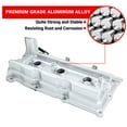 thumbnail image 3 of Engine Parts Aluminum Valve Covers Compatible with Infiniti FX35 G35 M35 Nissan 350Z 2003-2008 3.5L V6 Replace 13264-AM610 036-0009 13264-AM600 036-0008 13270-8J112 13270-8J102, 3 of 5