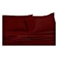 thumbnail image 3 of Abripedic Sateen Solid Pillowcases, 600-Thread-Count, 2pc / Pair Standard / Queen Size 20" x 30" Pillow Cases, 100% Cotton, Burgundy, 3 of 5