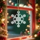 thumbnail image 4 of Adornos navideños, adornos navideños, regalos navideños, comercio exterior, decoración navideña, copos de nieve con agujeros, láminas acrílicas transparentes en blanco, colgantes navideños, pegatinas, 4 of 6