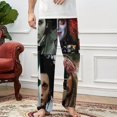 thumbnail image 4 of Johnny Depp Pajamas Pants 3D Printing Wide Leg PJ Pant Loungewear Casual Comfy Sleepwear Lounge Pants for Men Women5XL, 4 of 9