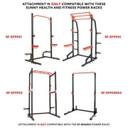 Sunny Health Fitness Pull Up Bar Attachment for Power Racks and Gym Cages, Cage Attachment, SF-XFA001